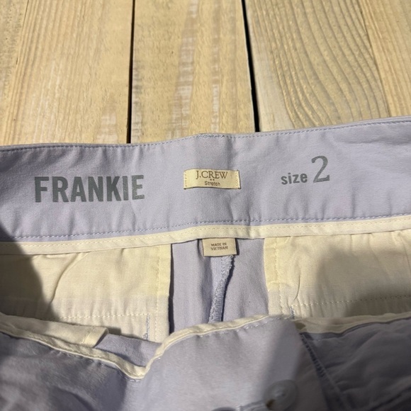 J Crew Stretch Pale Blue Frankie Bermuda Chino Shorts - Picture 3 of 4